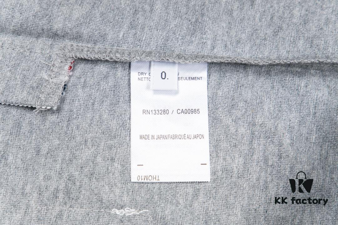 THOM BROWNE 24SS TB Solid Color Webbing Short Sleeve