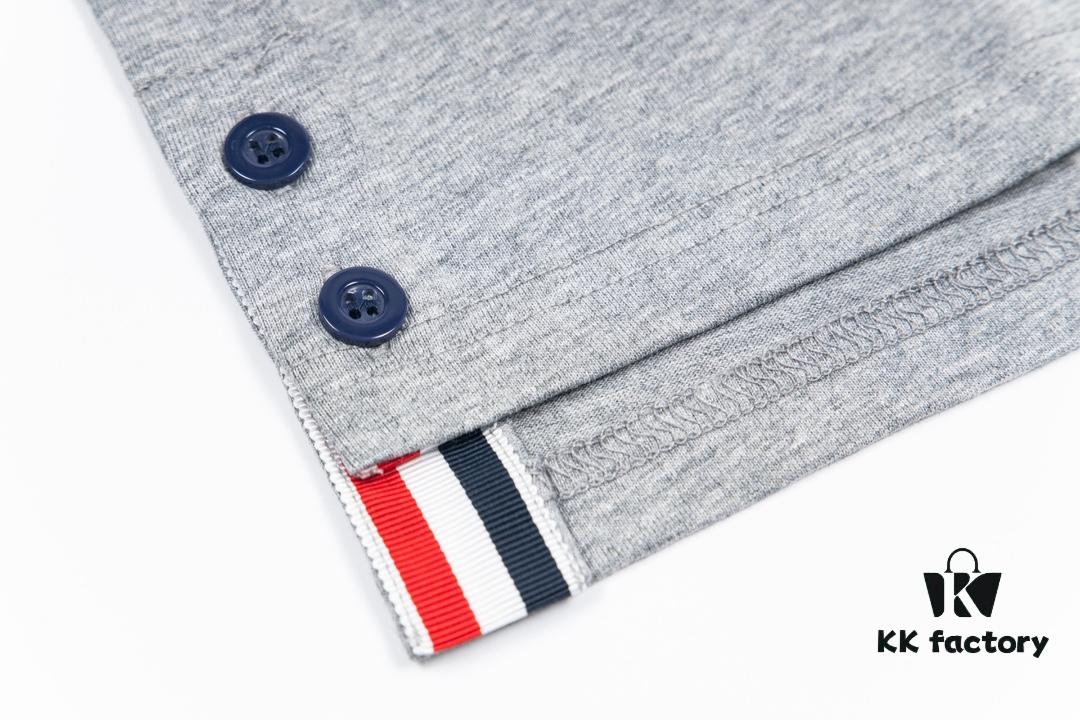 THOM BROWNE 24SS TB Solid Color Webbing Short Sleeve