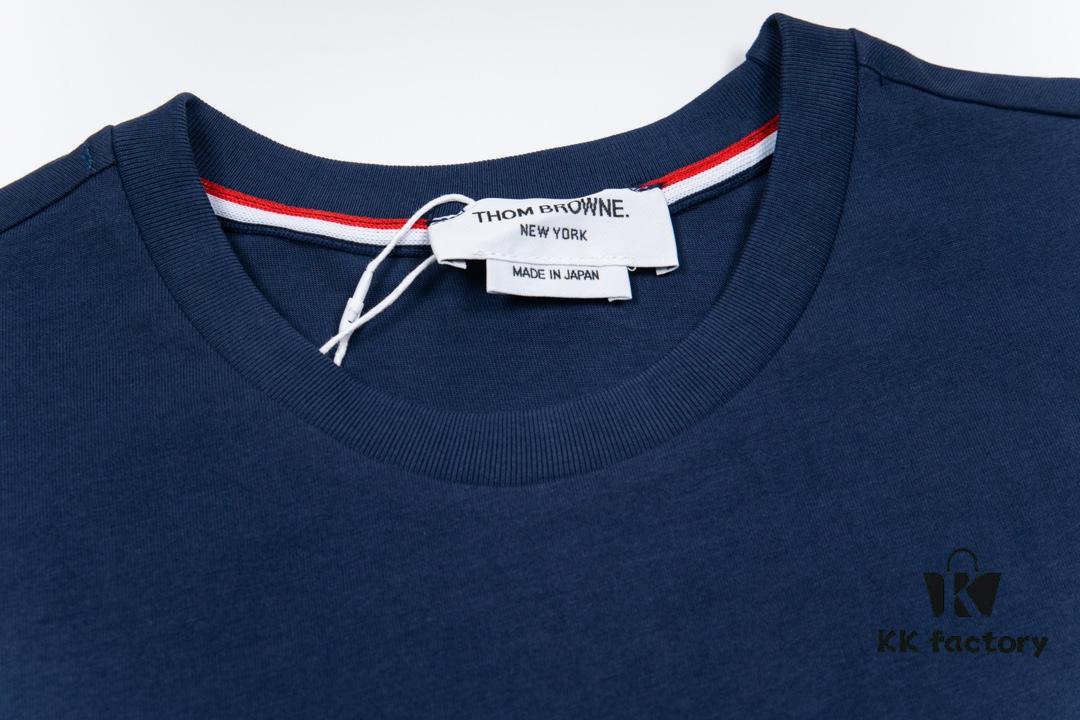 THOM BROWNE TB 24FW Sailboat Print Short-Sleeve T-Shirt