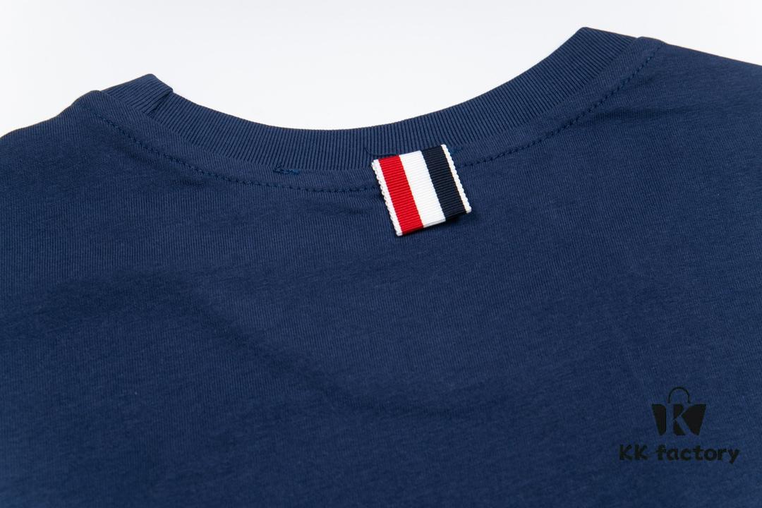 THOM BROWNE TB 24FW Sailboat Print Short-Sleeve T-Shirt