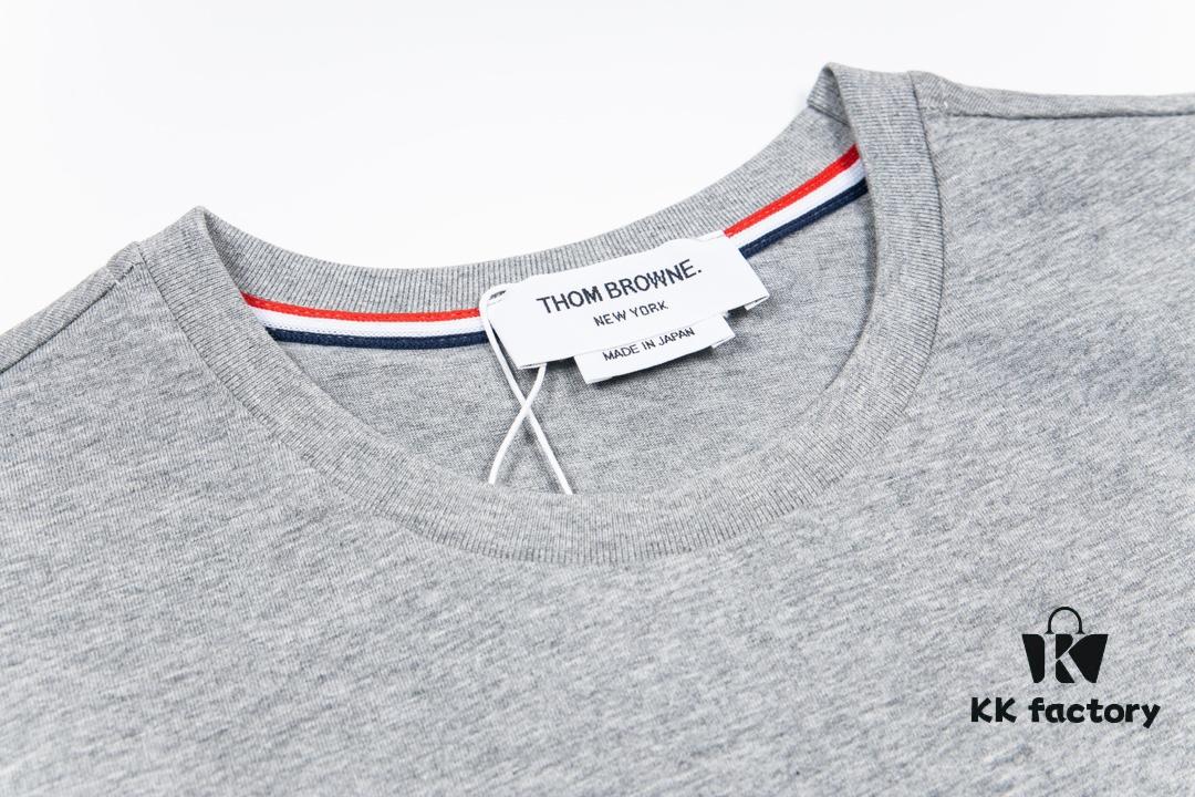 THOM BROWNE TB 24FW Sailboat Print Short Sleeve T-Shirt