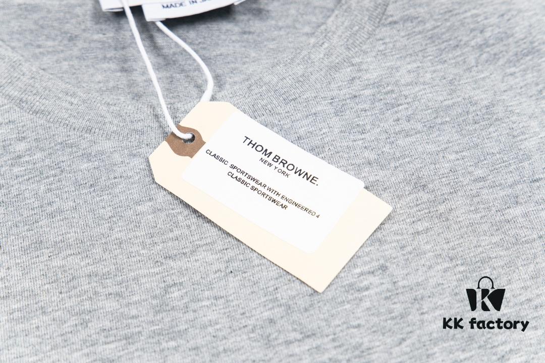 THOM BROWNE TB 24FW Sailboat Print Short Sleeve T-Shirt