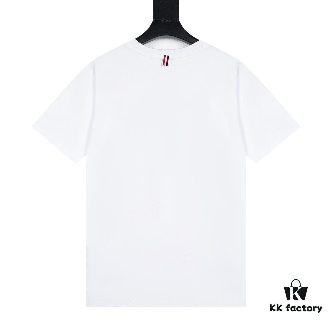 THOM BROWNE TB 24FW Sailing Print Short Sleeve T-Shirt