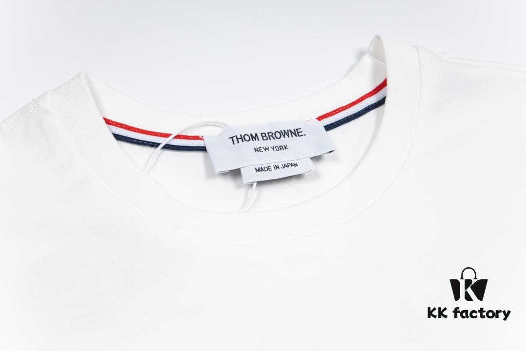 THOM BROWNE TB 24FW Sailing Print Short Sleeve T-Shirt