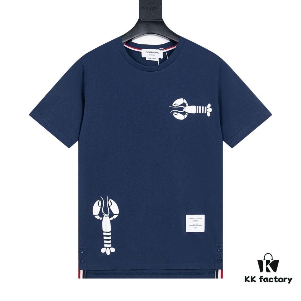 Thom Browne Lobster Print Short Sleeve T-Shirt Summer 2023 New Arrival