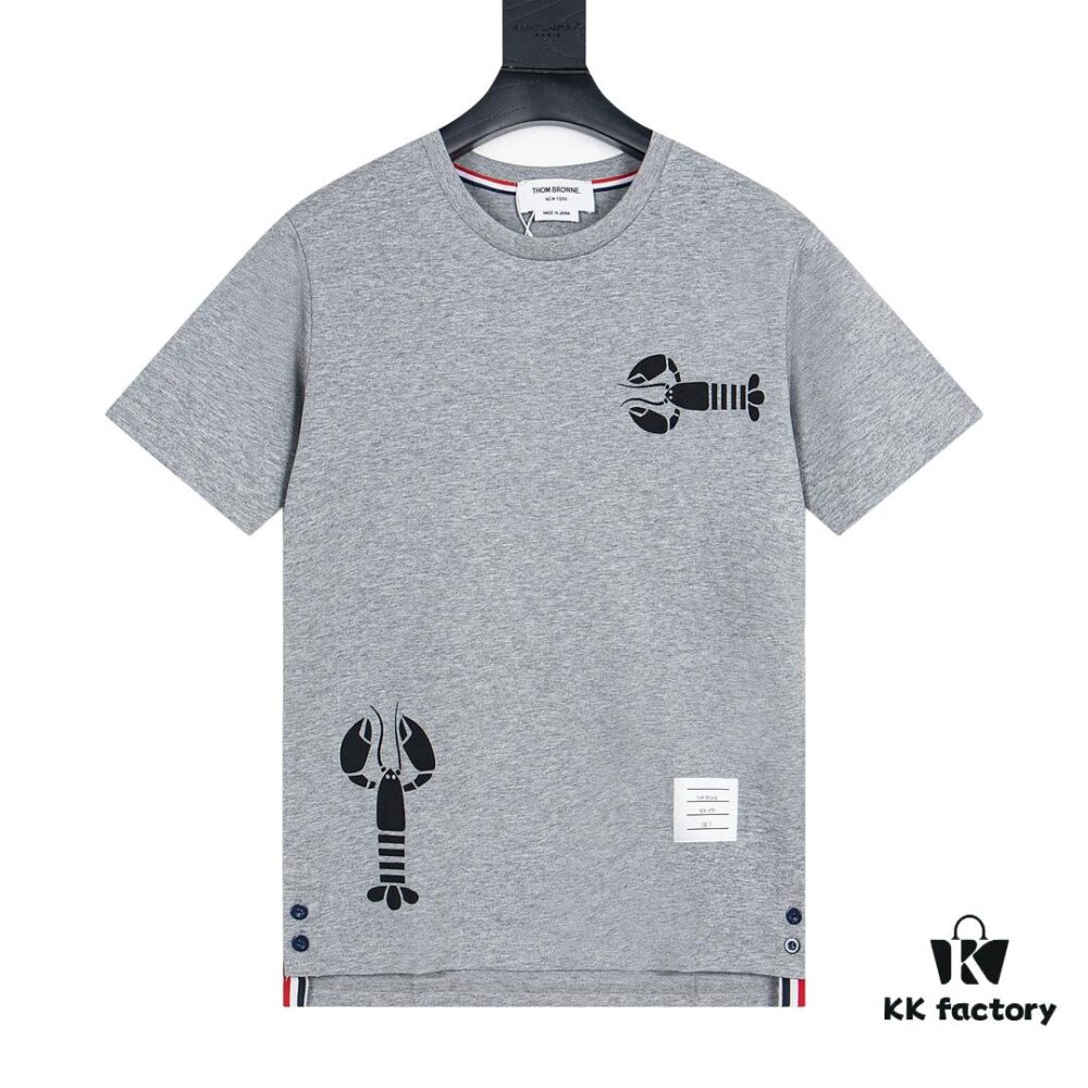 Thom Browne Lobster Print Short Sleeve T-Shirt Summer 2023 New Arrival