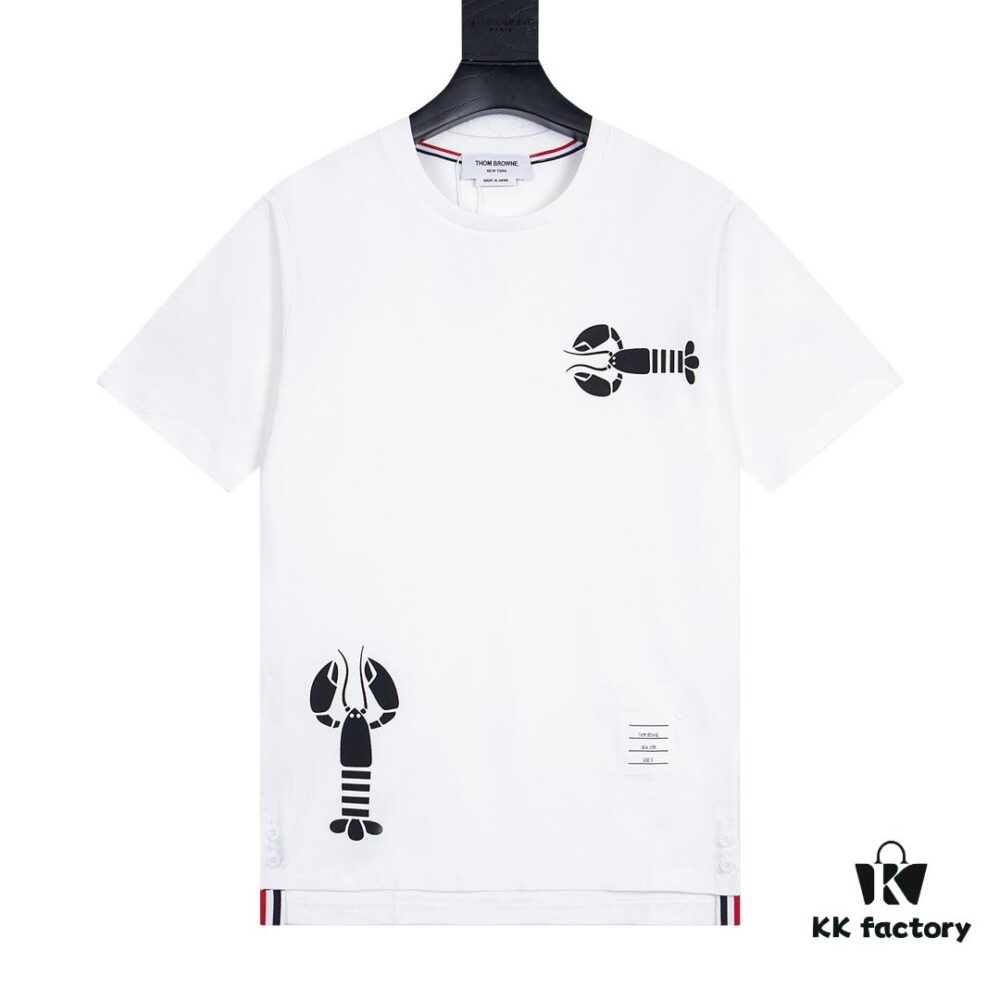 Thom Browne Lobster Print Short Sleeve T-Shirt Summer 2023 New Arrival