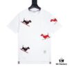 THOM BROWNE 24SS TB Ski Dog Short Sleeve T-Shirt Inspired by 1980s Retro Style