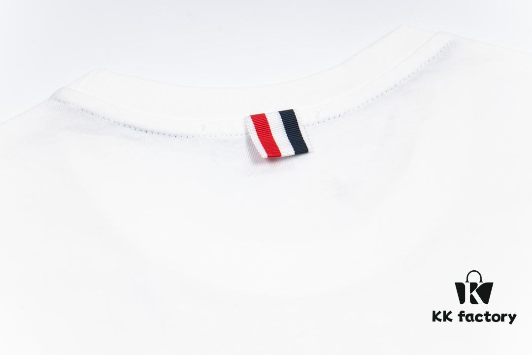 THOM BROWNE 24SS TB Ski Dog Short Sleeve T-Shirt Inspired by 1980s Retro Style