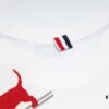 THOM BROWNE 24SS TB Ski Dog Short Sleeve T-Shirt Inspired by 1980s Retro Style