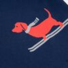 THOM BROWNE 24SS TB Skiing Puppy Short Sleeve T-Shirt Inspired by 1980s Retro Style