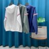 Thom Browne Inspired Lightweight UV Protection Hoodie - Classic Stripe Trim Breathable Skin-Fit Jacket for Summer