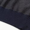 THOM BROWNE TB 24SS Snowflake Chunky-Knit Navy Blue Four-Stripes Crewneck Sweater for Couples