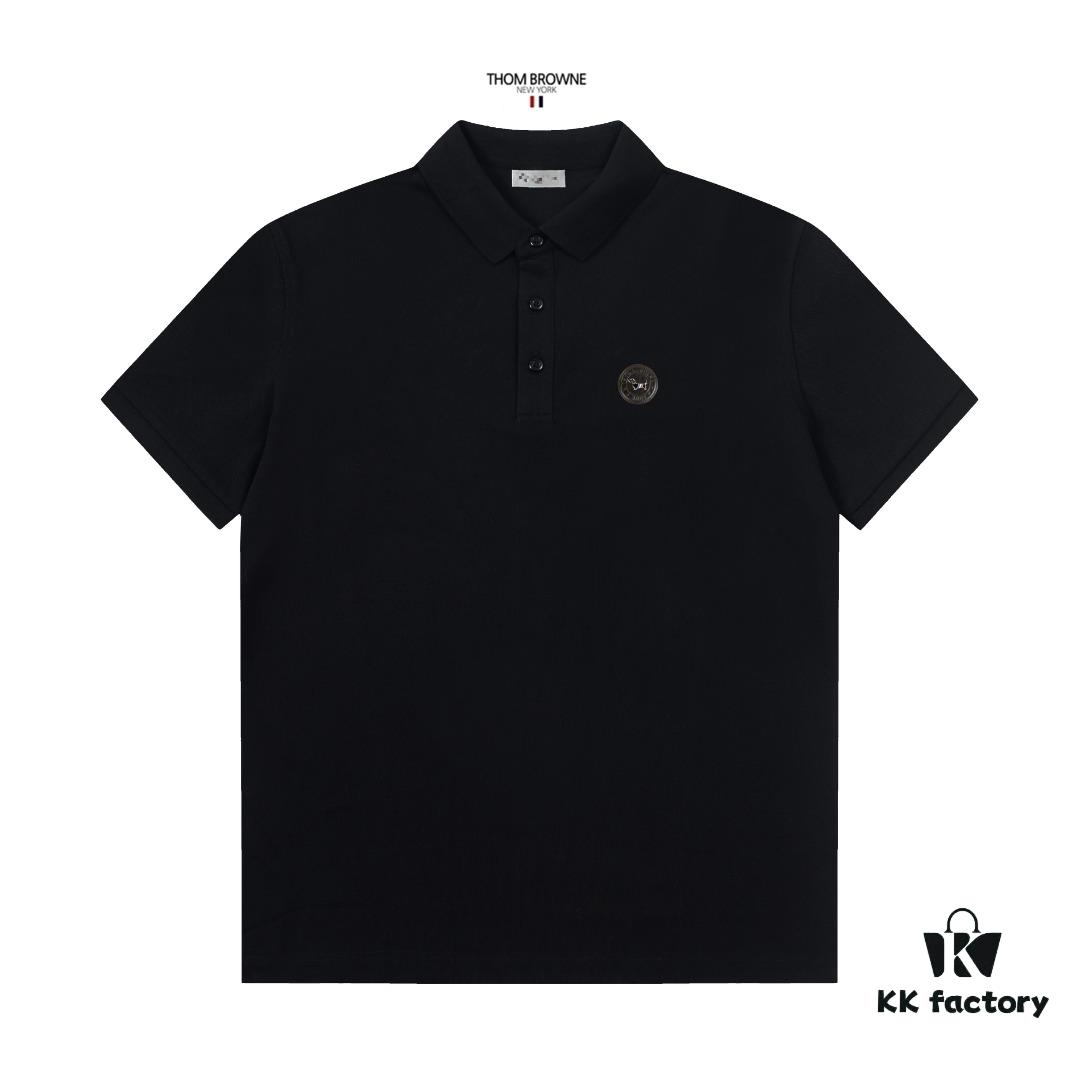 TB Tommy Brown Classic Logo Elegant Polo Shirt, Upgraded Retro Style Inspired by the 80s
