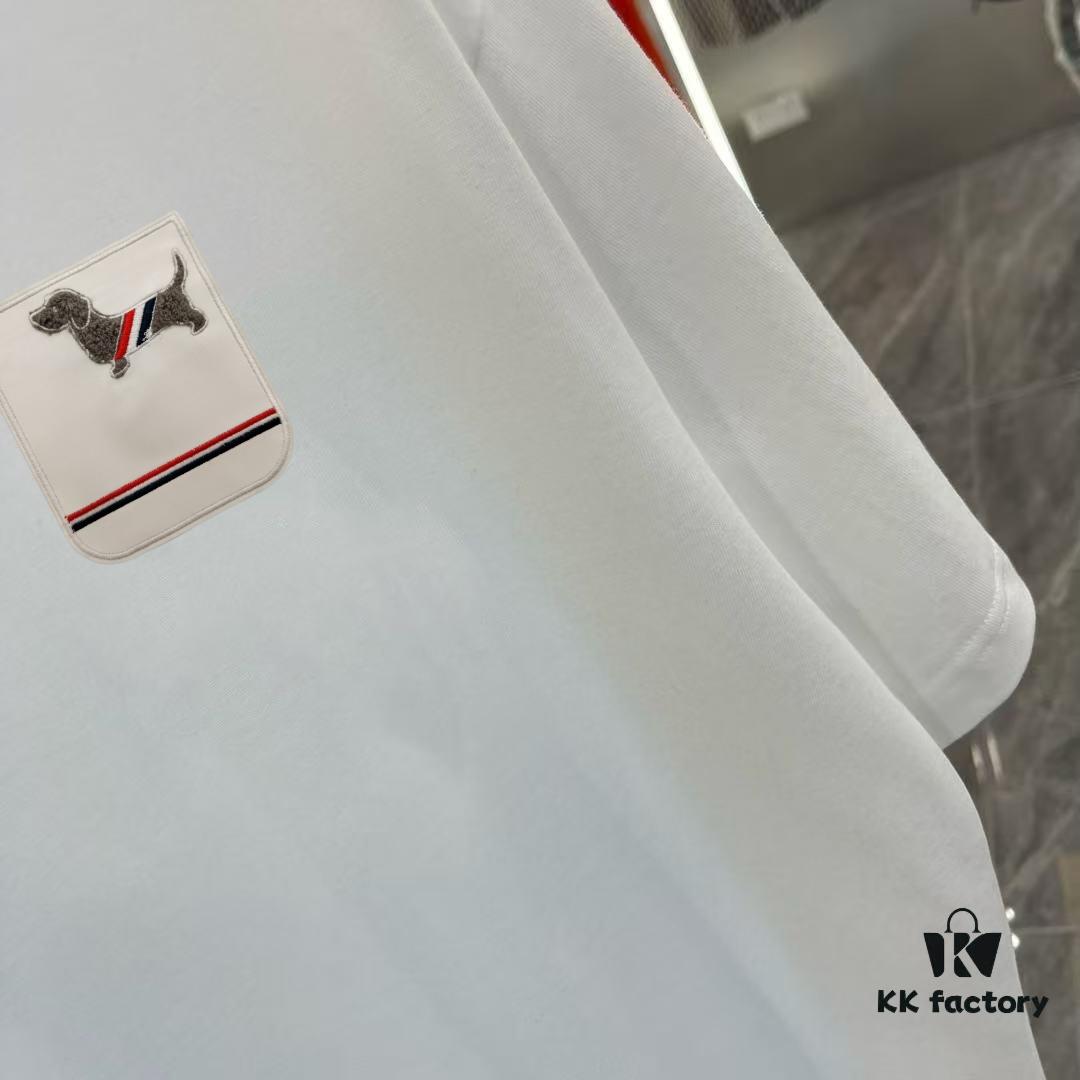 2025 Spring New Short Sleeve T-Shirt with Hand-Customized Logo on Chest