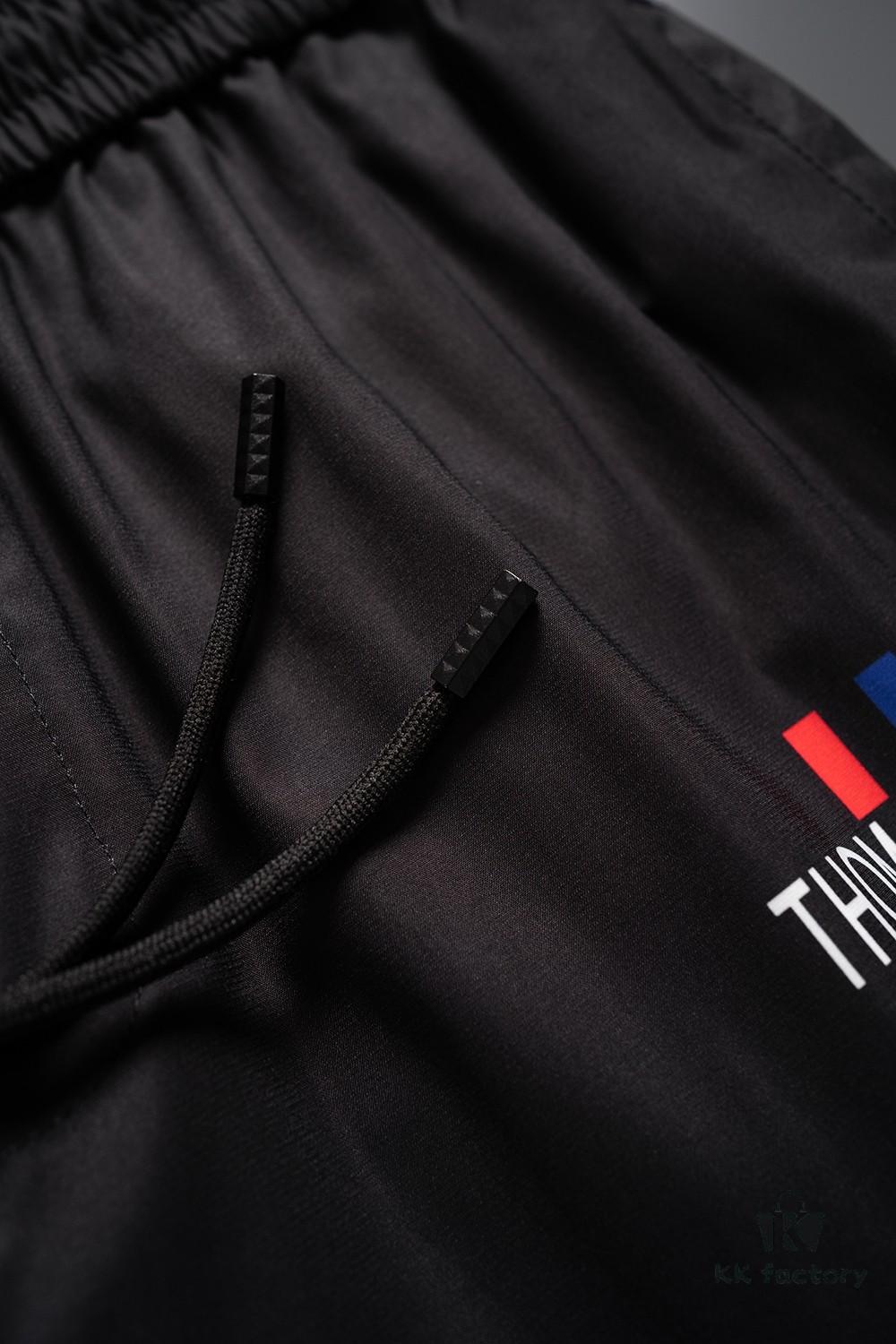 THOM BROWNE 2025 Spring and Summer New Arrival High-Quality Casual Quick-Dry Woven Pants, 3D Digital Printed Beach Shorts