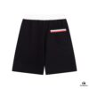 2024SS Thom Browne New Knit Shorts, Custom Fabric, Jacquard Knitting Technique, Embroidered Logo, Streamlined Three-Stripes Paneling, Premium Metal Hardware Drawstring for a Comfortable, Breathable, Structured Fit, Stylish Casual Wear