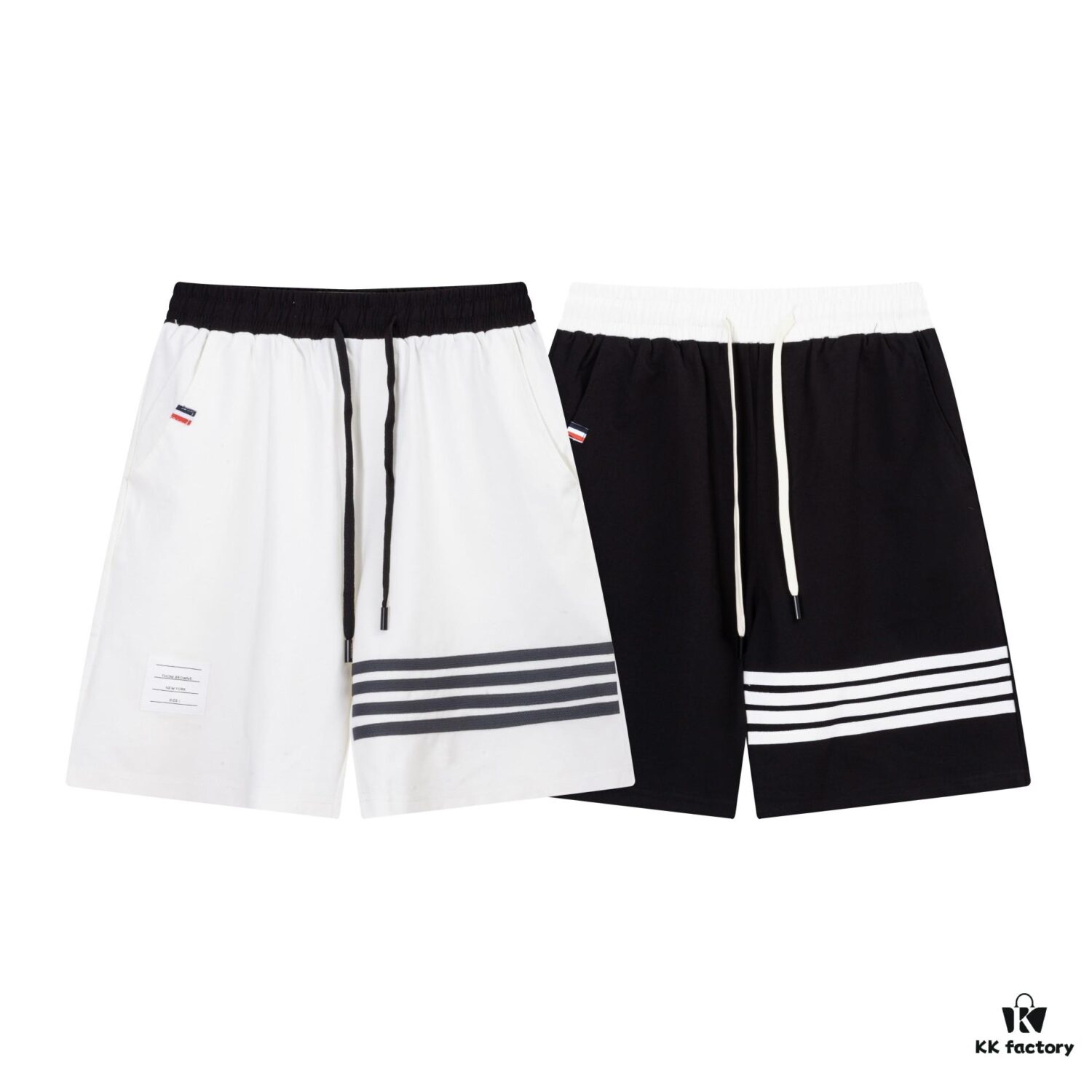 2024SS Thom Browne New Knit Shorts, Custom Fabric, Jacquard Knitting Technique, Embroidered Logo, Streamlined Three-Stripes Paneling, Premium Metal Hardware Drawstring for a Comfortable, Breathable, Structured Fit, Stylish Casual Wear