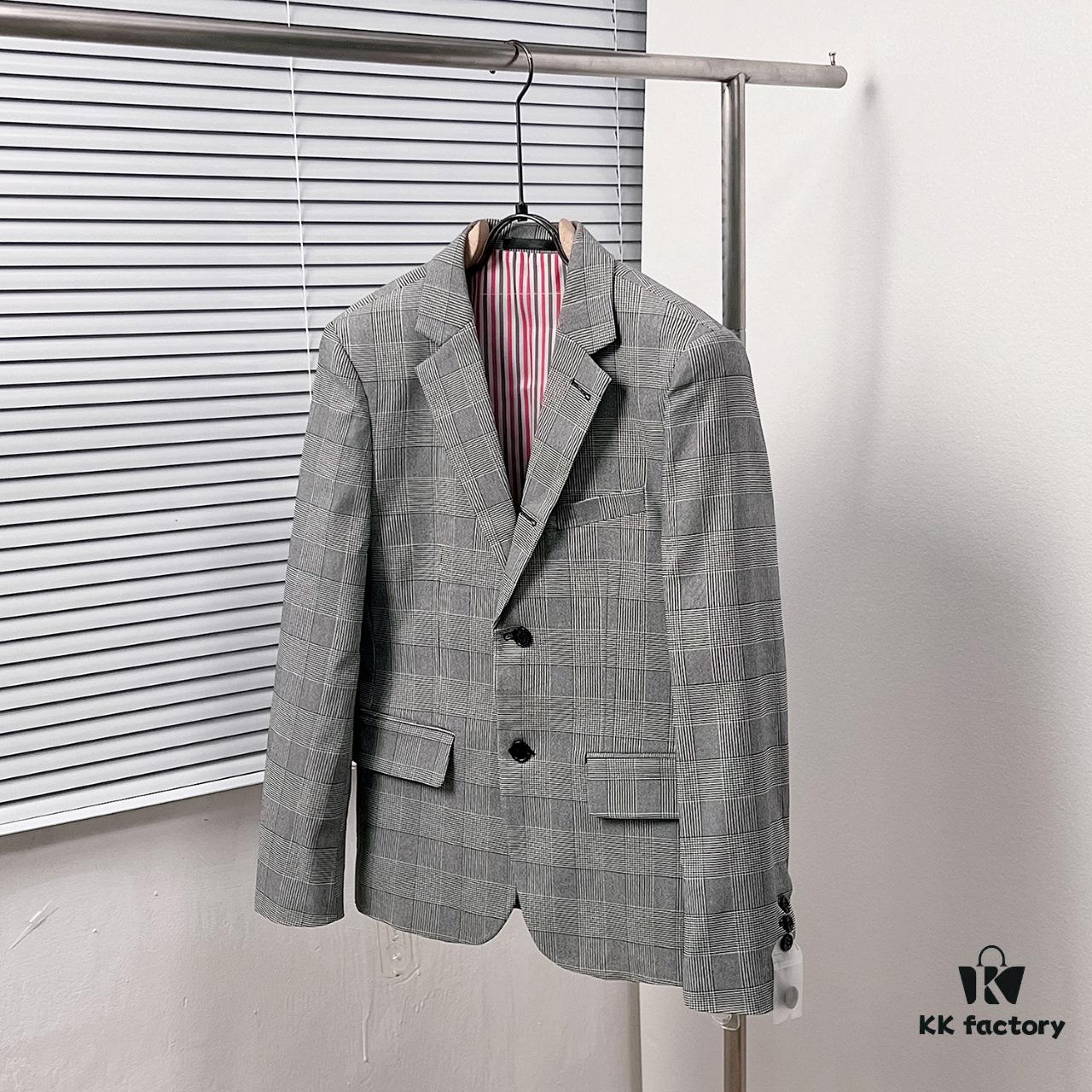 Thom Browne Classic Full-Print Business Plaid Suit