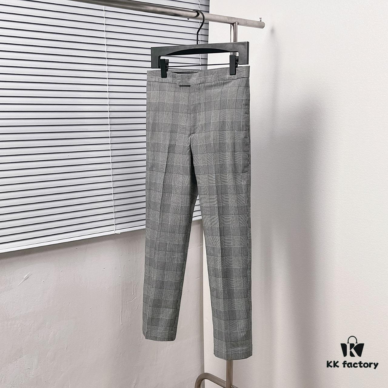 Thom Browne Classic Business Plaid Dress Trousers