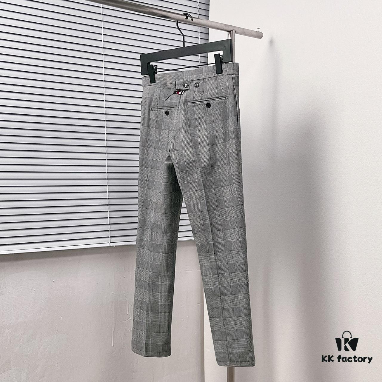Thom Browne Classic Business Plaid Dress Trousers