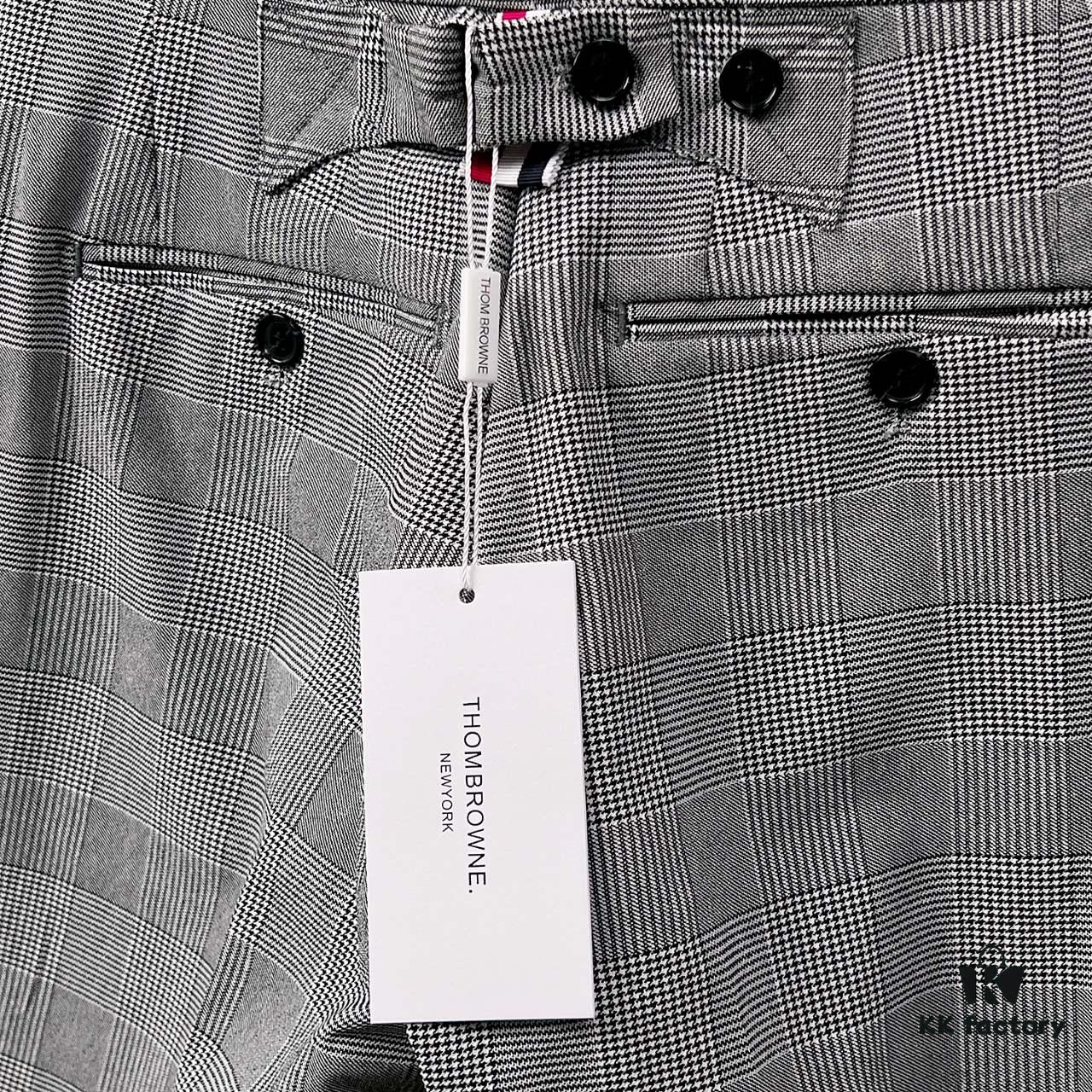 Thom Browne Classic Business Plaid Dress Trousers