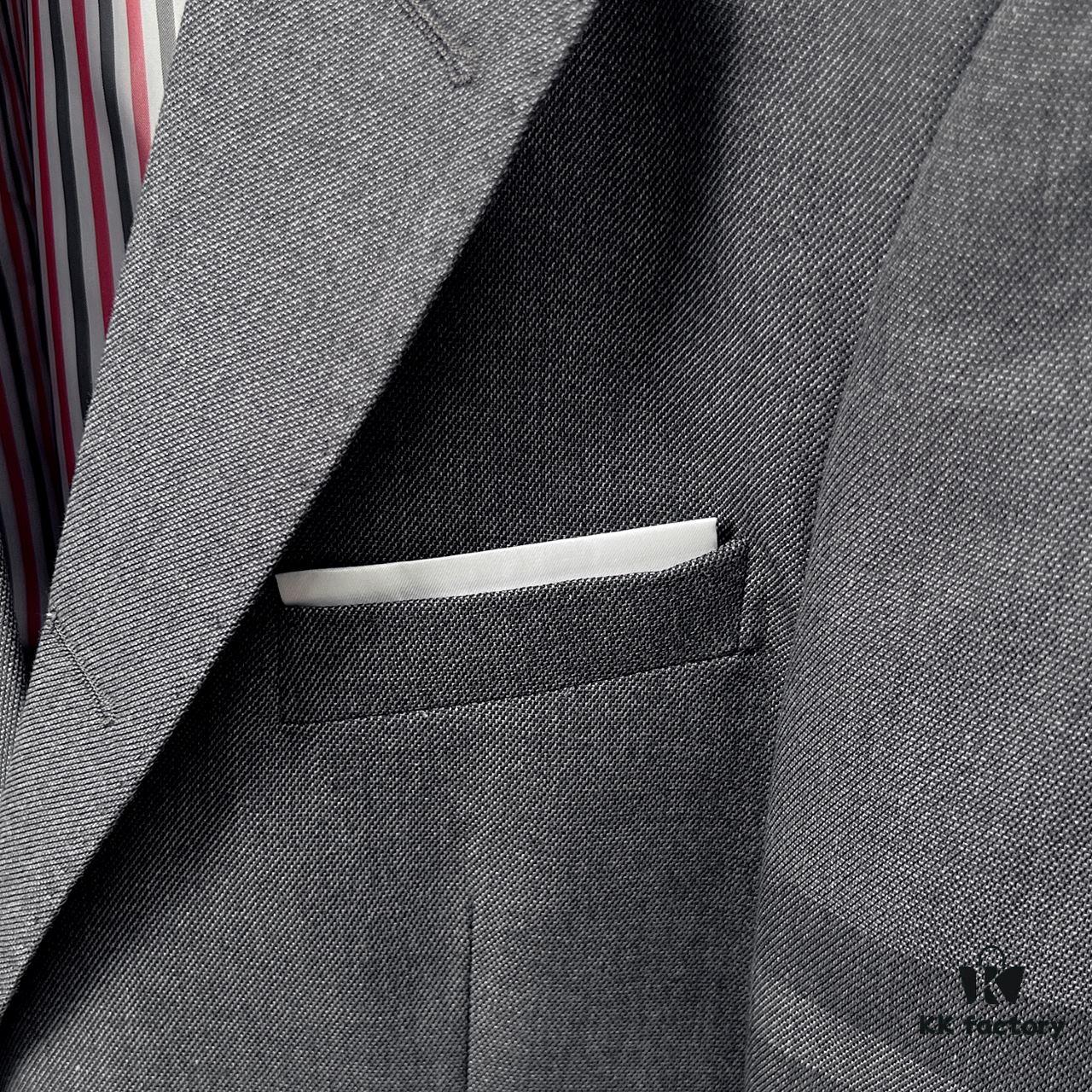 Thom Browne Classic Four-Stripe Grey Suit