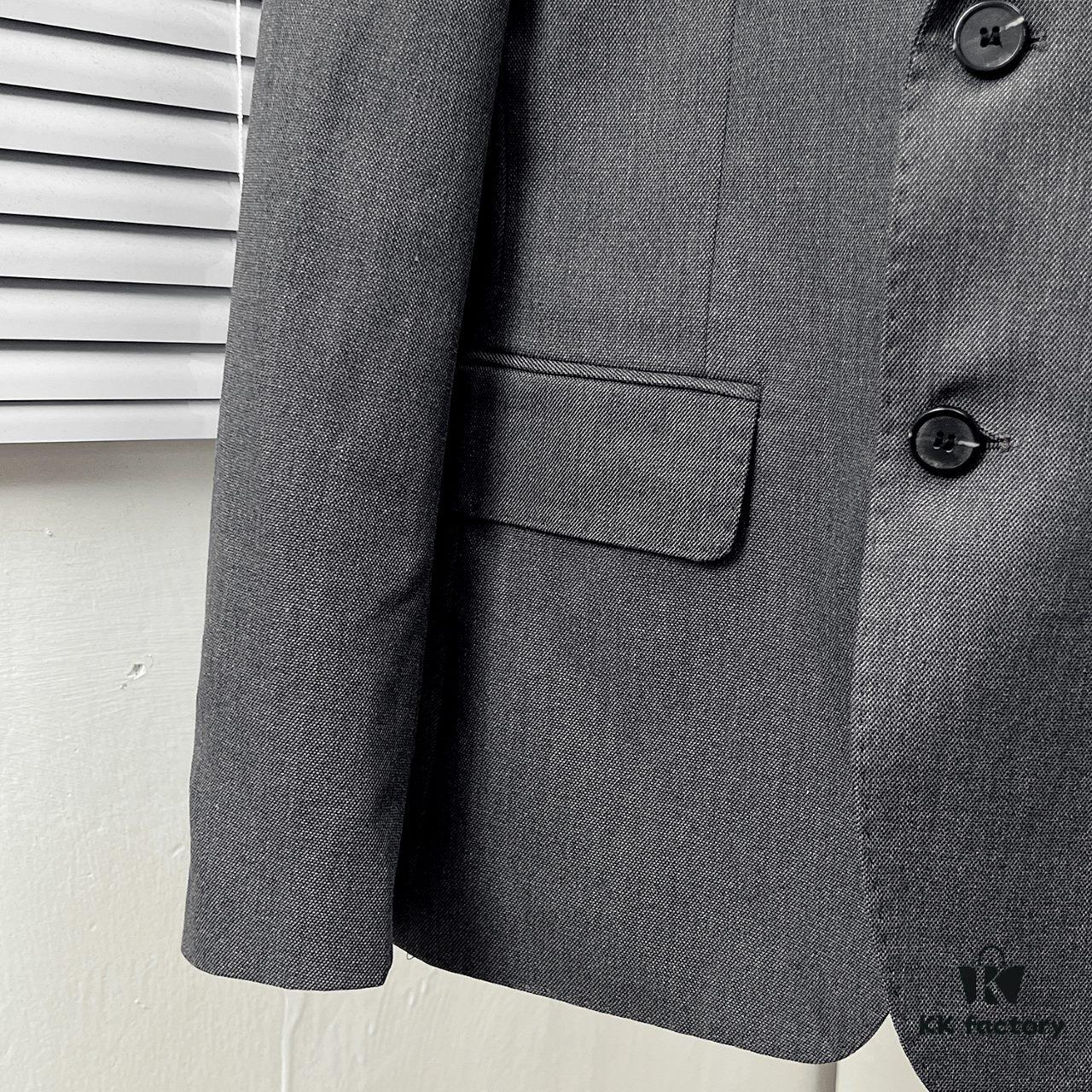 Thom Browne Classic Four-Stripe Grey Suit