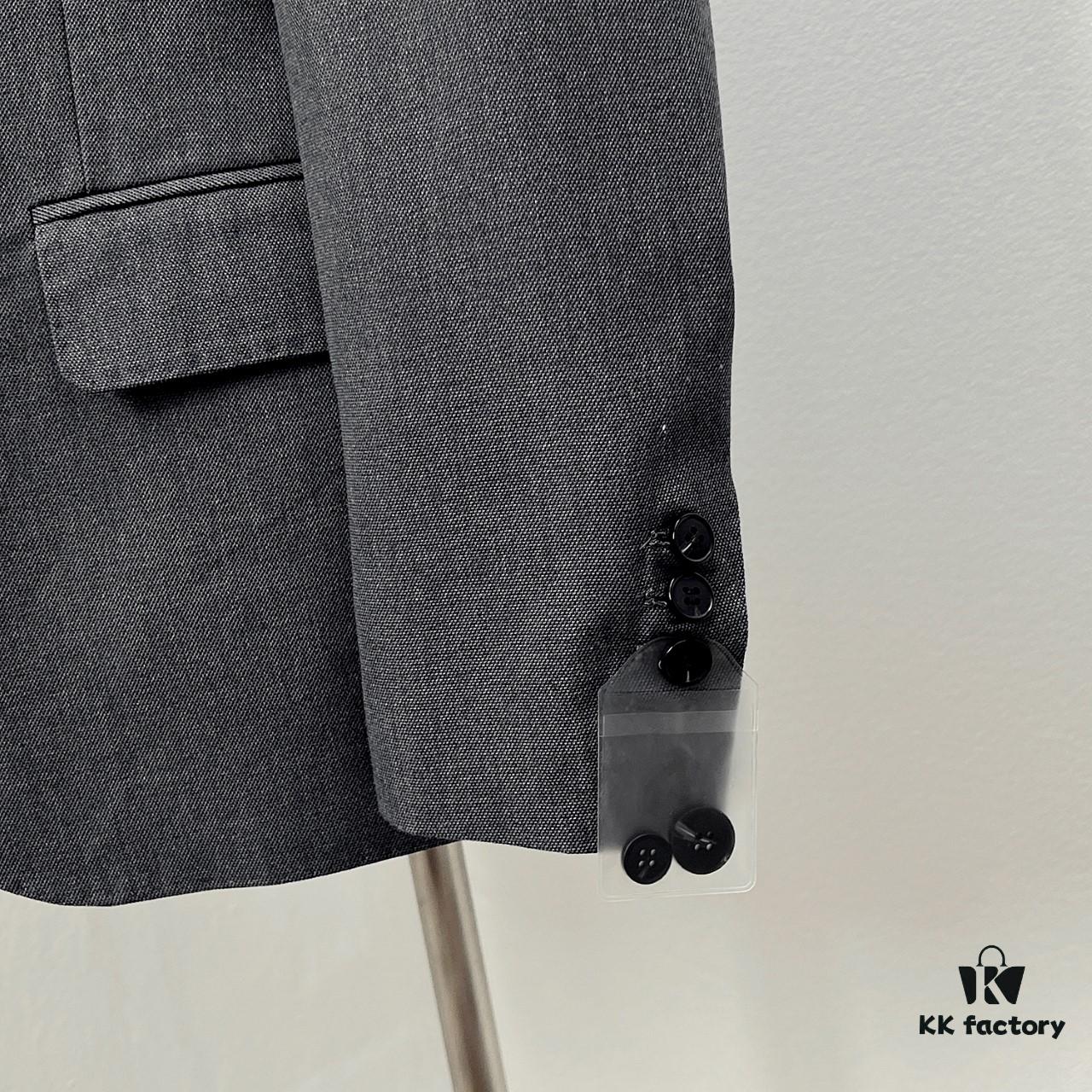 Thom Browne Classic Four-Stripe Grey Suit