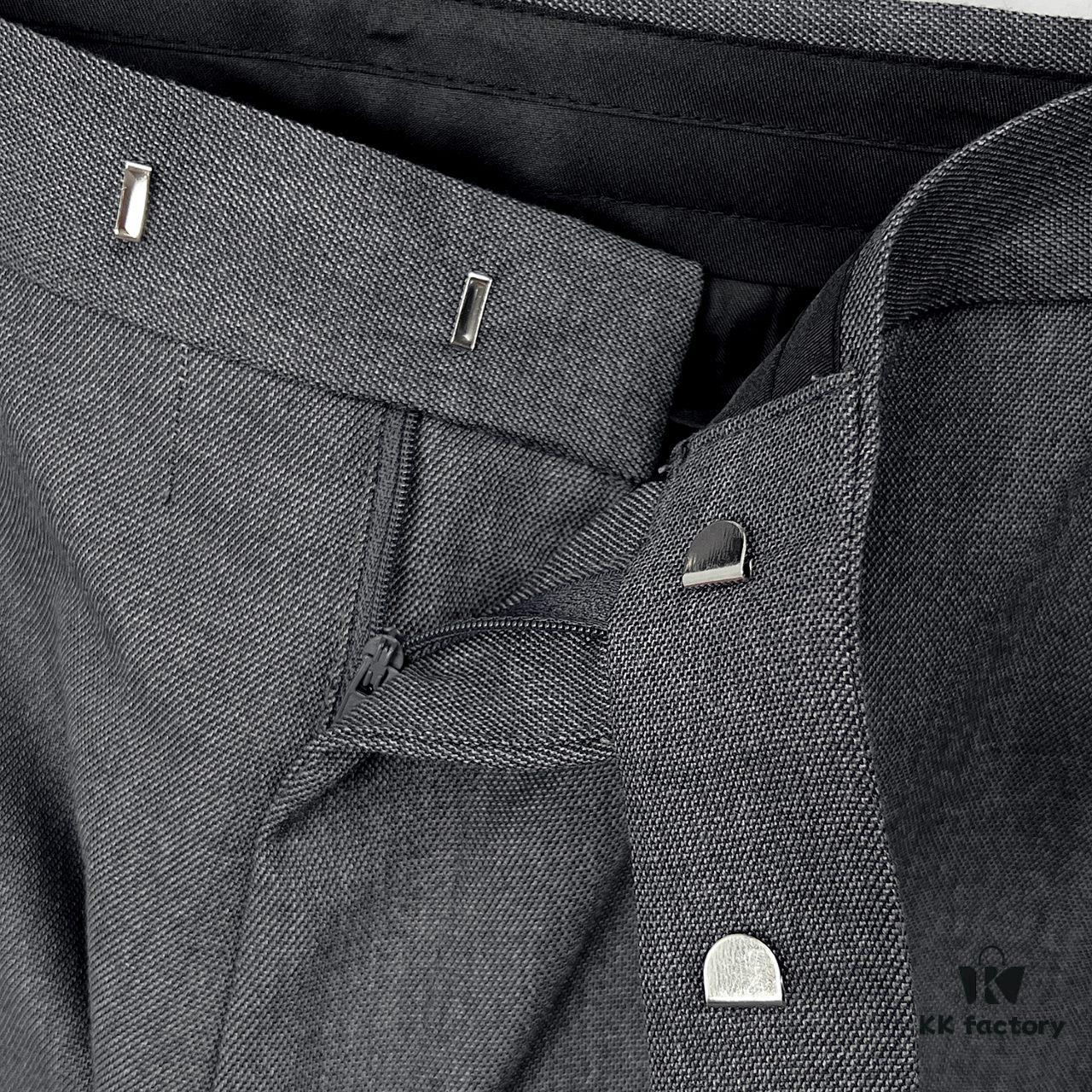 Thom Browne / Grey Classic Four-Stripe Suit Trousers