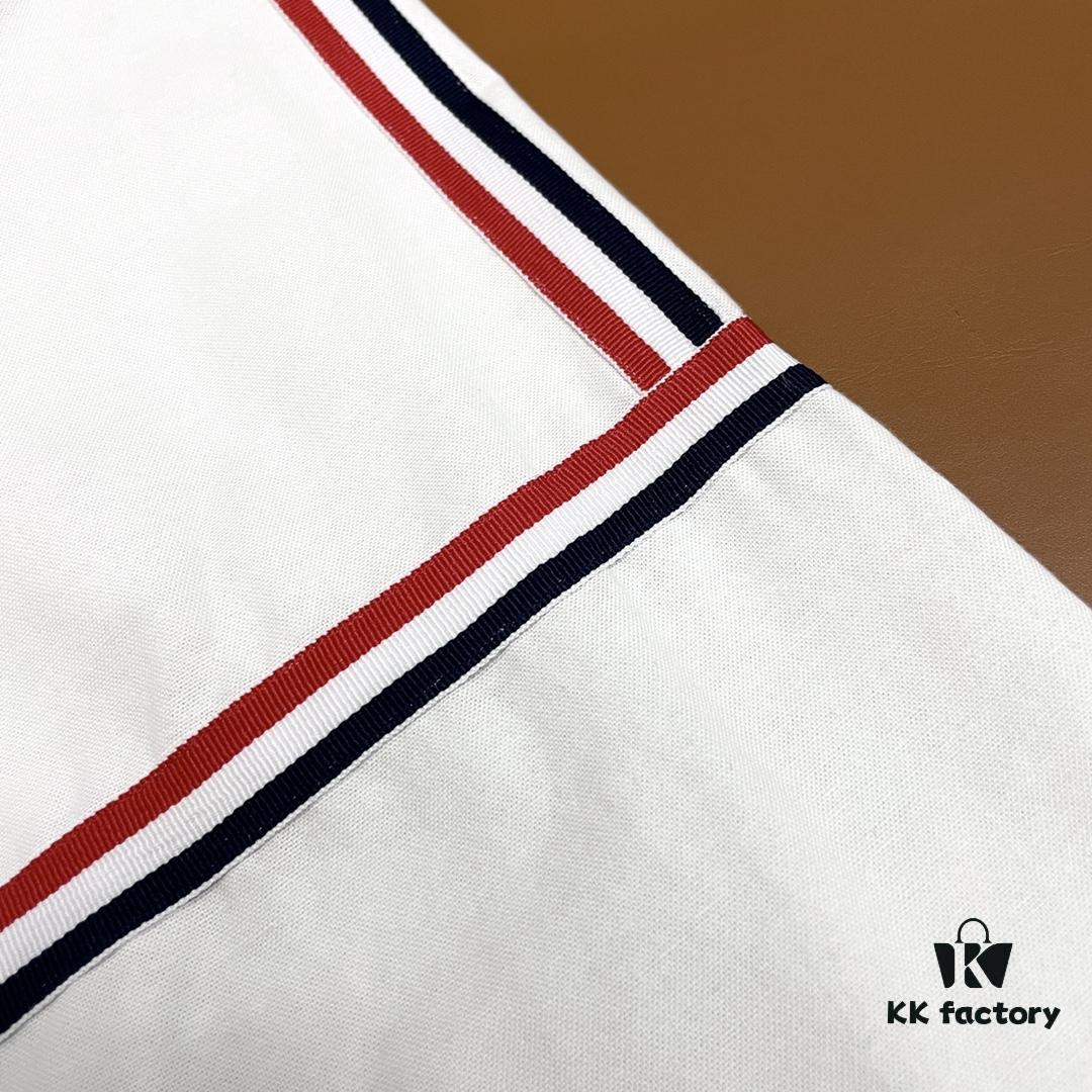 THOM BROWNE ➡️ Tang Mu Bulang · TB Classic Oxford Weave Panel Long-Sleeve Shirt