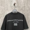 Alexander Wang 2024 FW Autumn/Winter Heavyweight 380g Short Sleeve T-Shirt with New York Flag Embossed Print