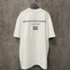 Alexander Wang 2024FW Fall/Winter Heavyweight 380g Short Sleeve T-Shirt with New York Flag Raised Print