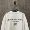 Alexander Wang 2024FW Fall/Winter Heavyweight 380g Short Sleeve T-Shirt with New York Flag Raised Print