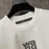Alexander Wang 2024FW Fall/Winter Heavyweight 380g Short Sleeve T-Shirt with New York Flag Raised Print