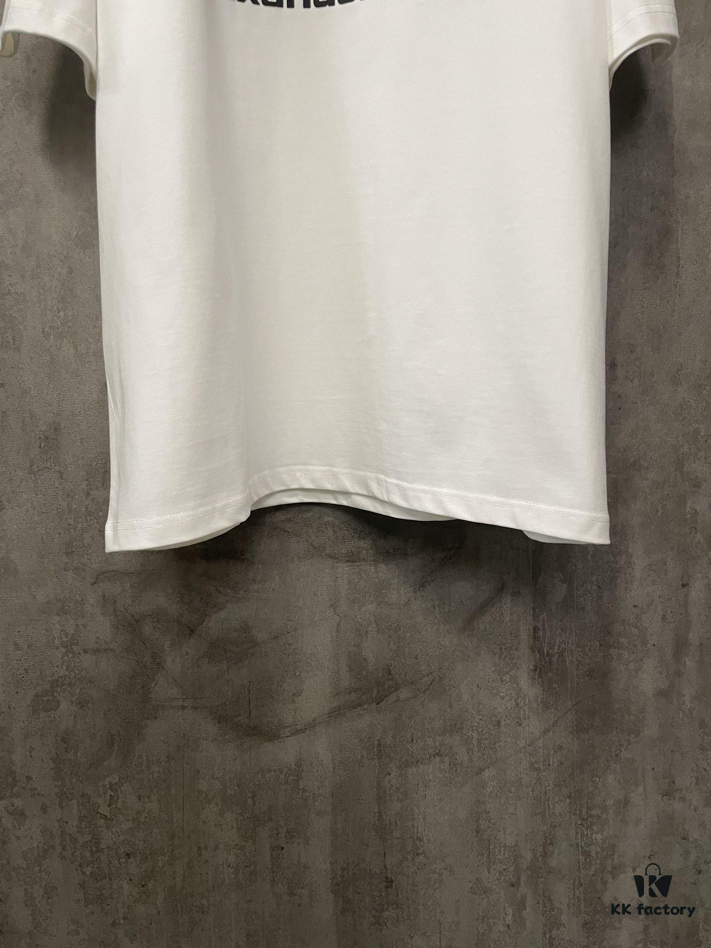 Alexander Wang 2024 FW Pre-Spring Heavyweight 380g Short Sleeve T-Shirt with Raised Puff Print