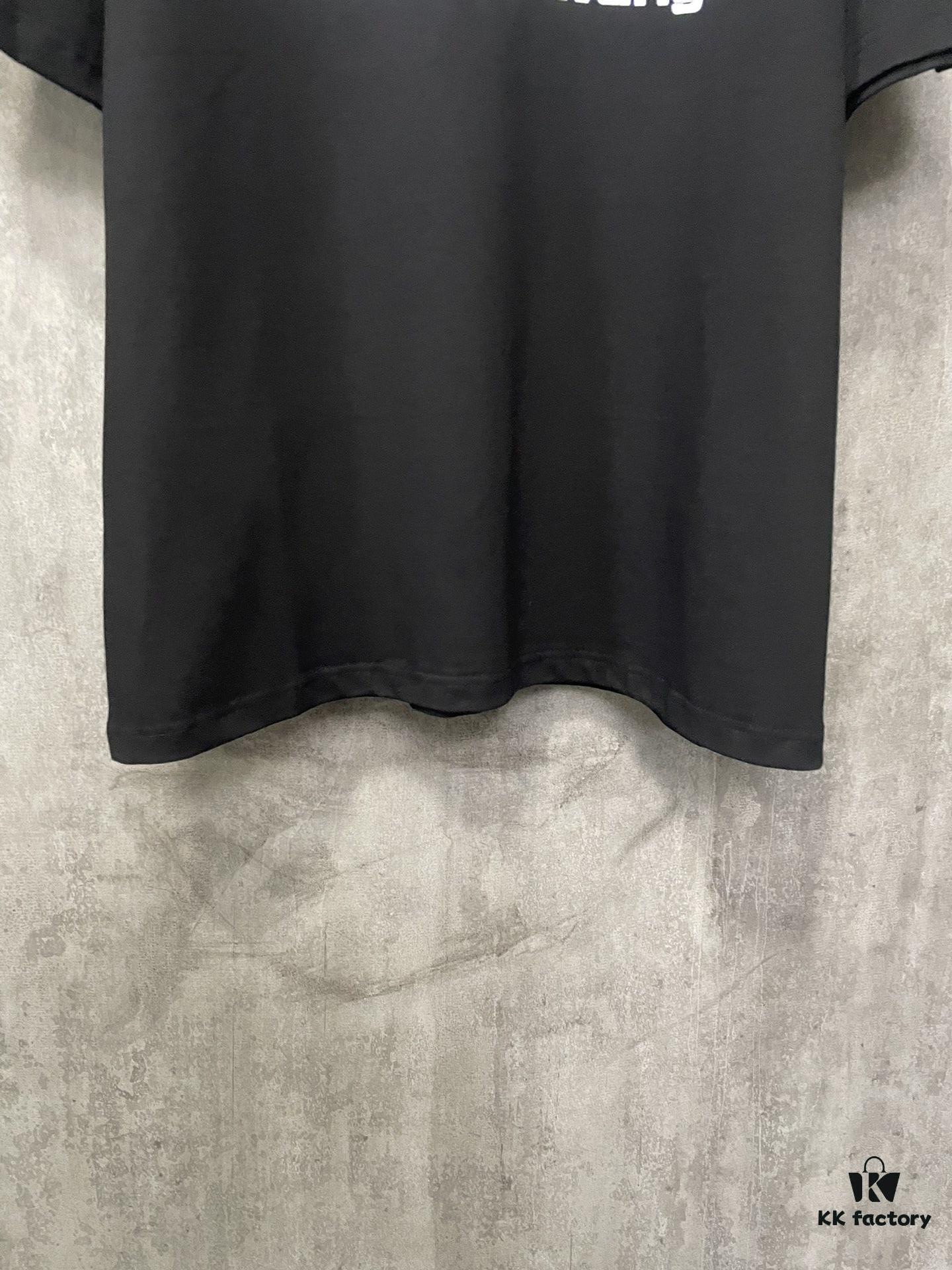 Alexander Wang 2024 FW Pre-Spring Heavyweight 380g Short Sleeve T-Shirt with Raised Puff Print