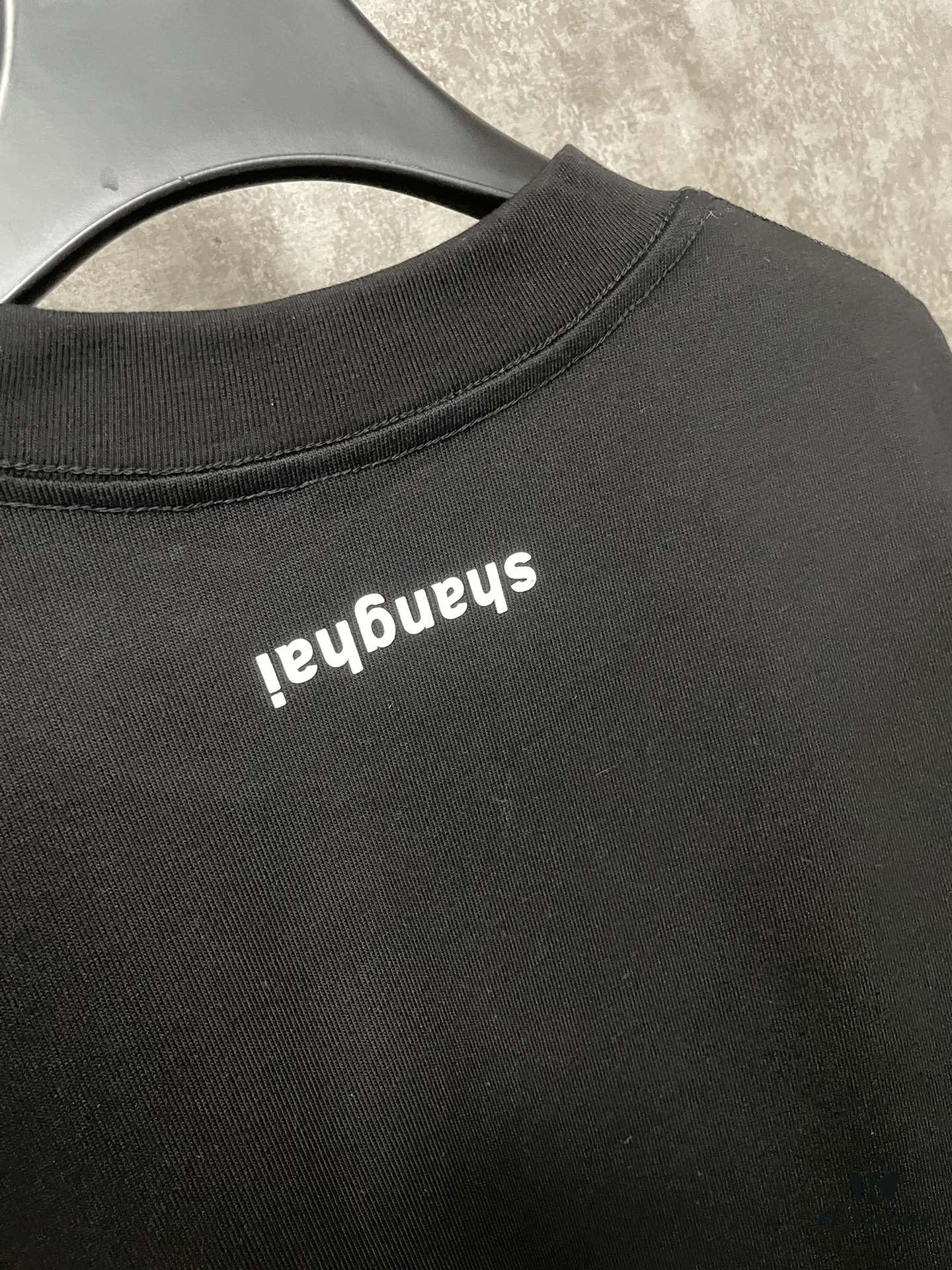 Alexander Wang 2024 FW Pre-Spring Heavyweight 380g Short Sleeve T-Shirt with Raised Puff Print