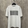Alexander Wang 2024 FW Pre-Spring Heavyweight 380g Short Sleeve T-Shirt with Raised Puff Print
