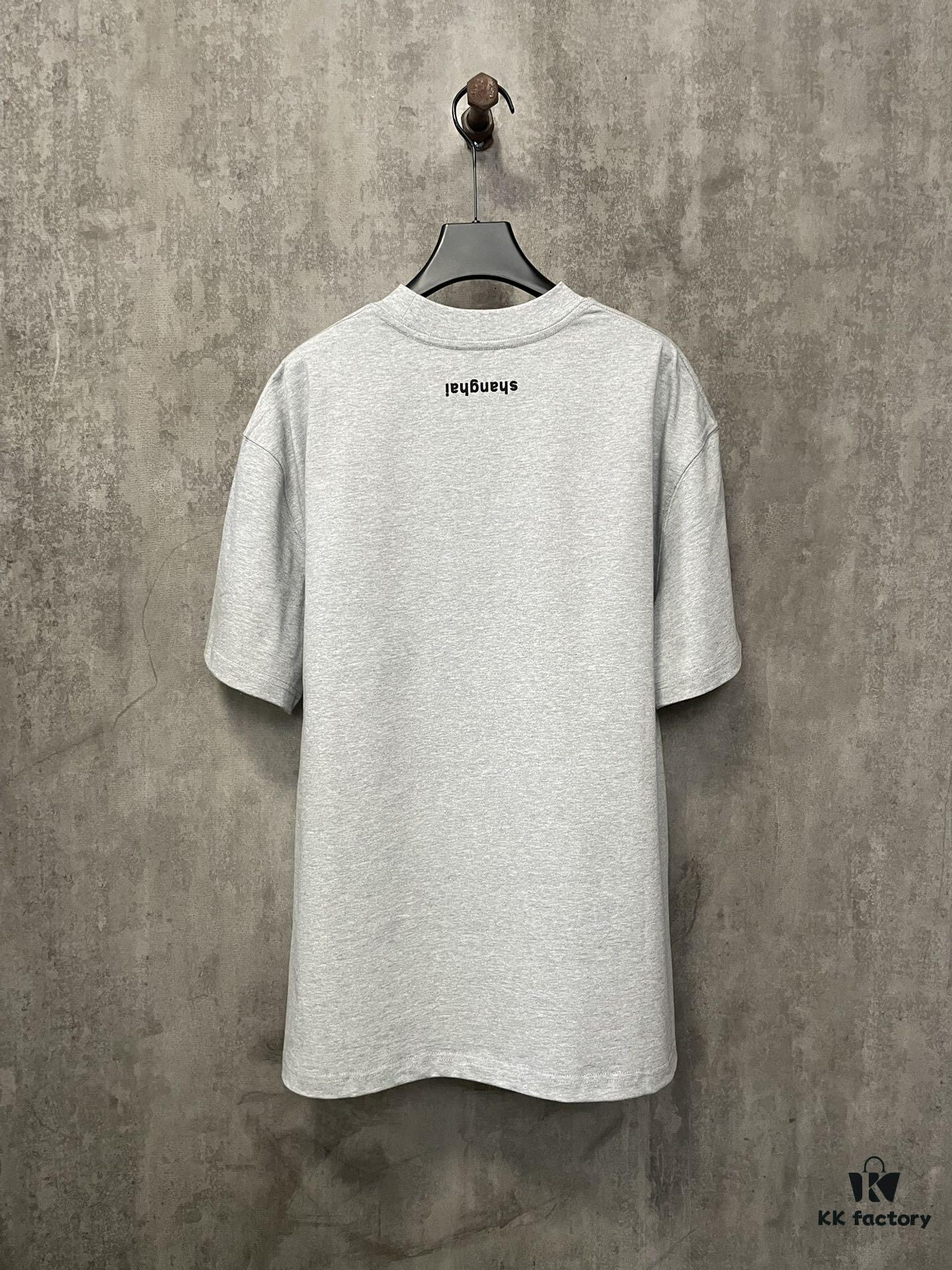 Alexander Wang 2024 FW Pre-Spring Heavyweight 380g Short Sleeve T-Shirt with Raised Puff Print