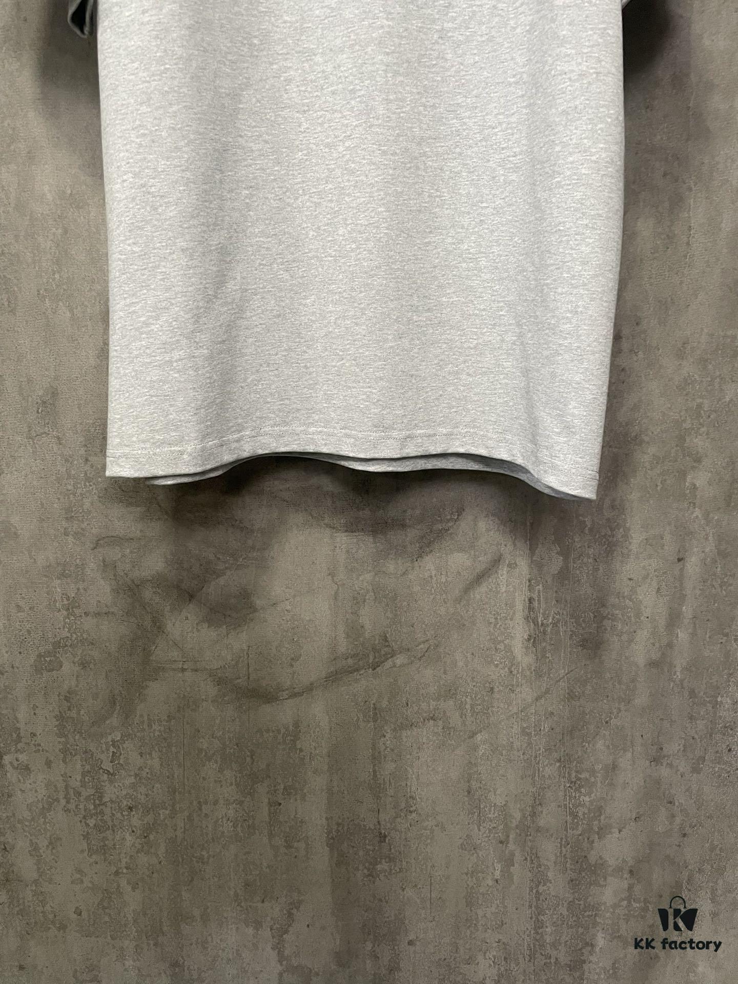 Alexander Wang 2024 FW Pre-Spring Heavyweight 380g Short Sleeve T-Shirt with Raised Puff Print