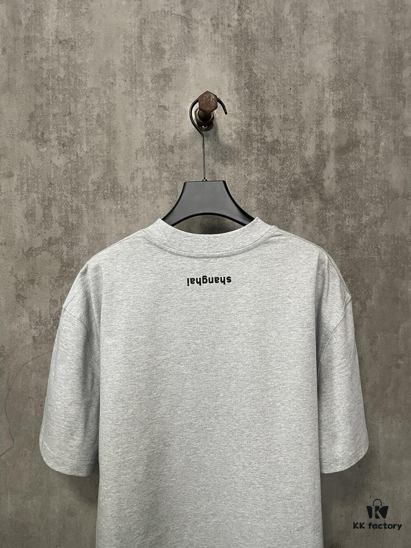 Alexander Wang 2024 FW Pre-Spring Heavyweight 380g Short Sleeve T-Shirt with Raised Puff Print