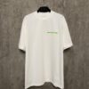 Alexander Wang 24SS Classic Front and Back Flocked Logo Heavyweight Short Sleeve T-Shirt
