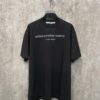 Alexander Wang 24SS Classic Logo Distressed Heavyweight T-Shirt with Thick Print