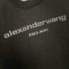Alexander Wang 24SS Classic Logo Distressed Heavyweight T-Shirt with Thick Print