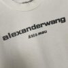 Alexander Wang 24SS Classic Logo Distressed Heavyweight T-Shirt with Thick Plate Print