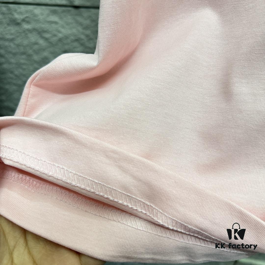 Alexander Wang 2025 Spring/Summer New Arrival Classic WANG Front and Back Letter Print Custom Double Gauze Plain Cotton Short Sleeve T-Shirt Unisex