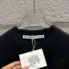 Alexander Wang 2025 Spring/Summer New Arrival Classic WANG Front and Back Letter Print Custom Double Gauze Plain Cotton Short Sleeve T-Shirt Unisex