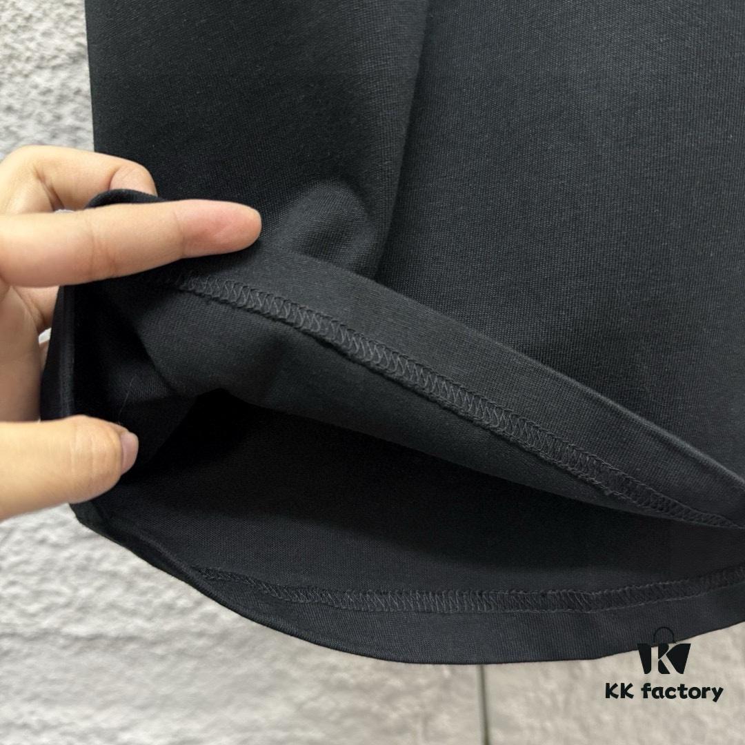 Alexander Wang 2025 Spring/Summer New Arrival Classic WANG Front and Back Letter Print Custom Double Gauze Plain Cotton Short Sleeve T-Shirt Unisex