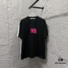 Alexander Wang 2025 Spring/Summer New Arrival Short Sleeve T-Shirt with Pink 'Wang' Silicone Print on Front and Back, Made of Custom Dual-Yarn Plain Weave Cotton 300 Fabric, Unisex Design